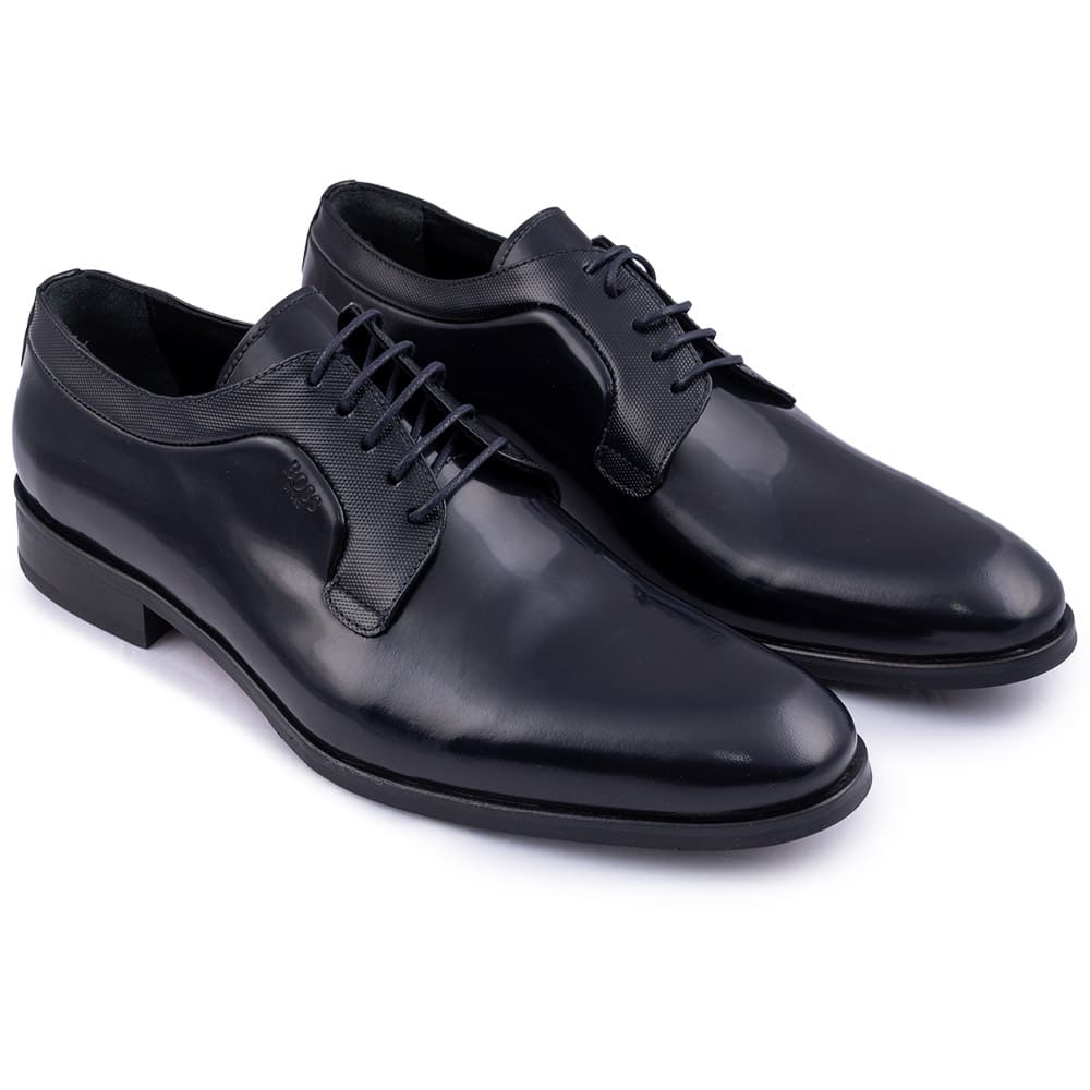 Boss Shoes Μπλε Derby 100% Leather - Z7513 POINT