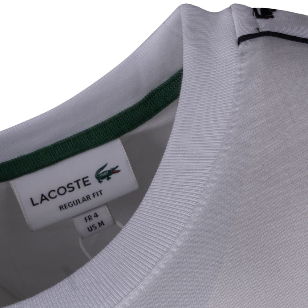 Lacoste Λευκό T-shirt C Neck - 3TH7404