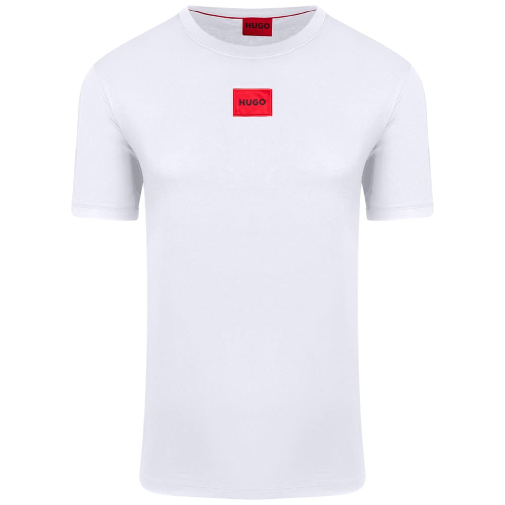 HUGO Λευκό T-shirt Diragolino212 C Neck - 50447978