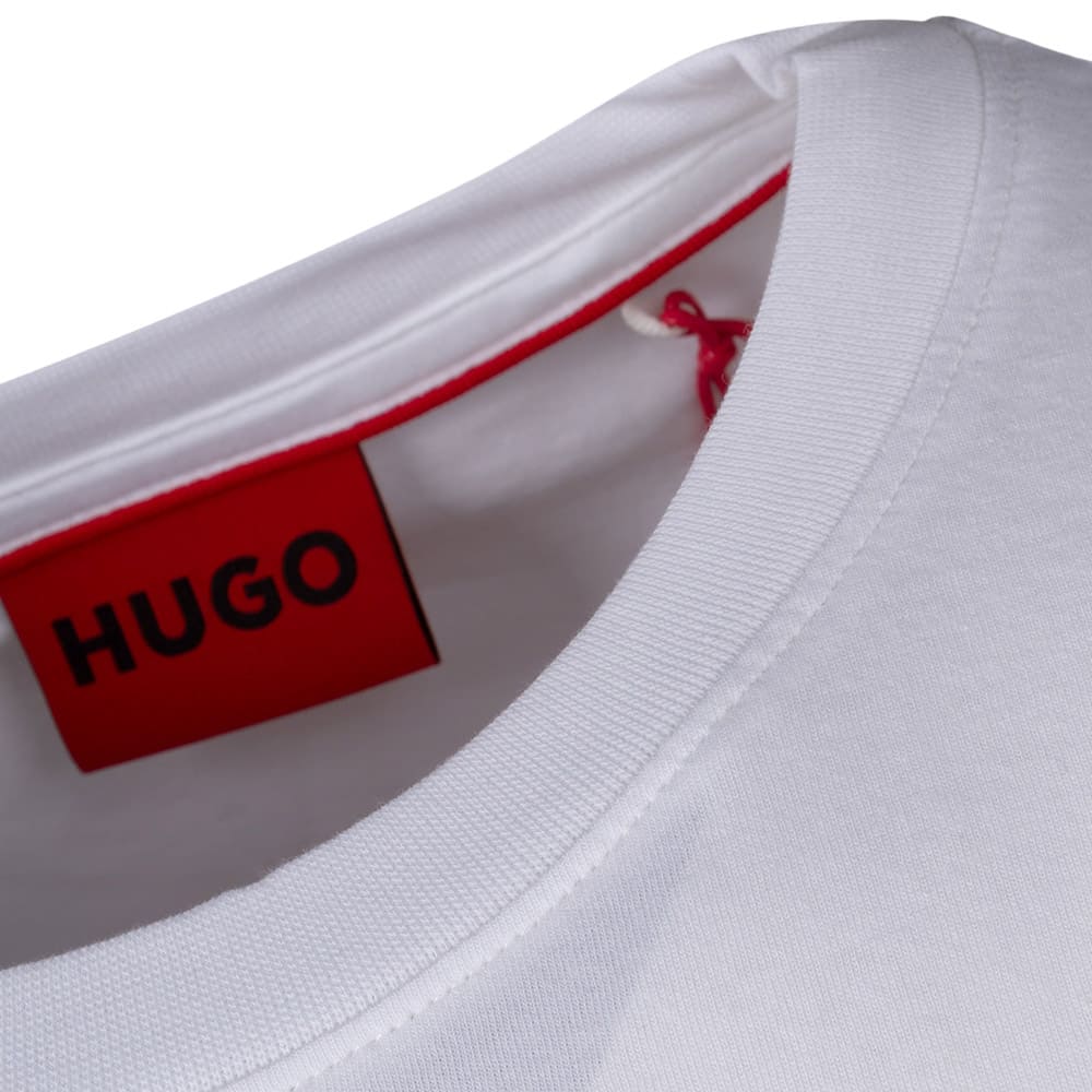 HUGO Λευκό T-shirt Diragolino212 C Neck - 50447978