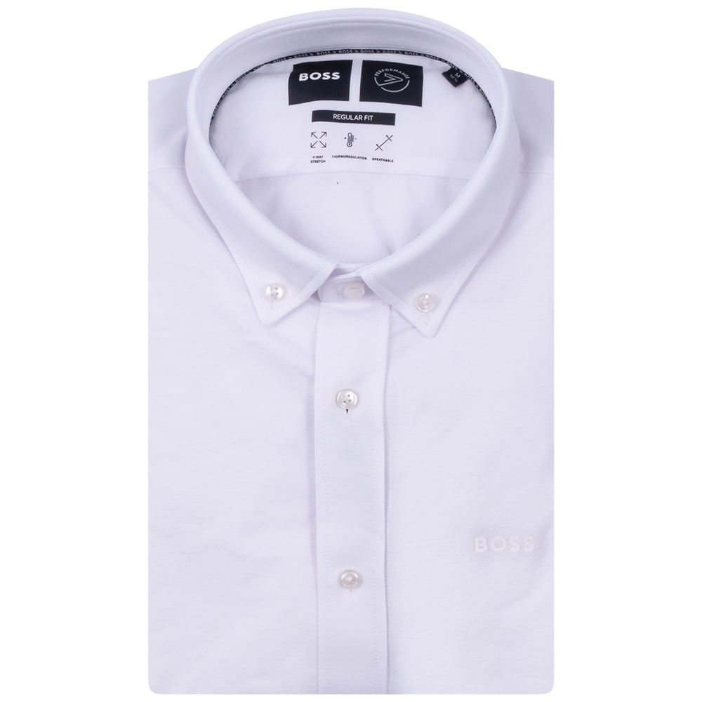 Boss Λευκό Πουκάμισο Button Down - 50469378