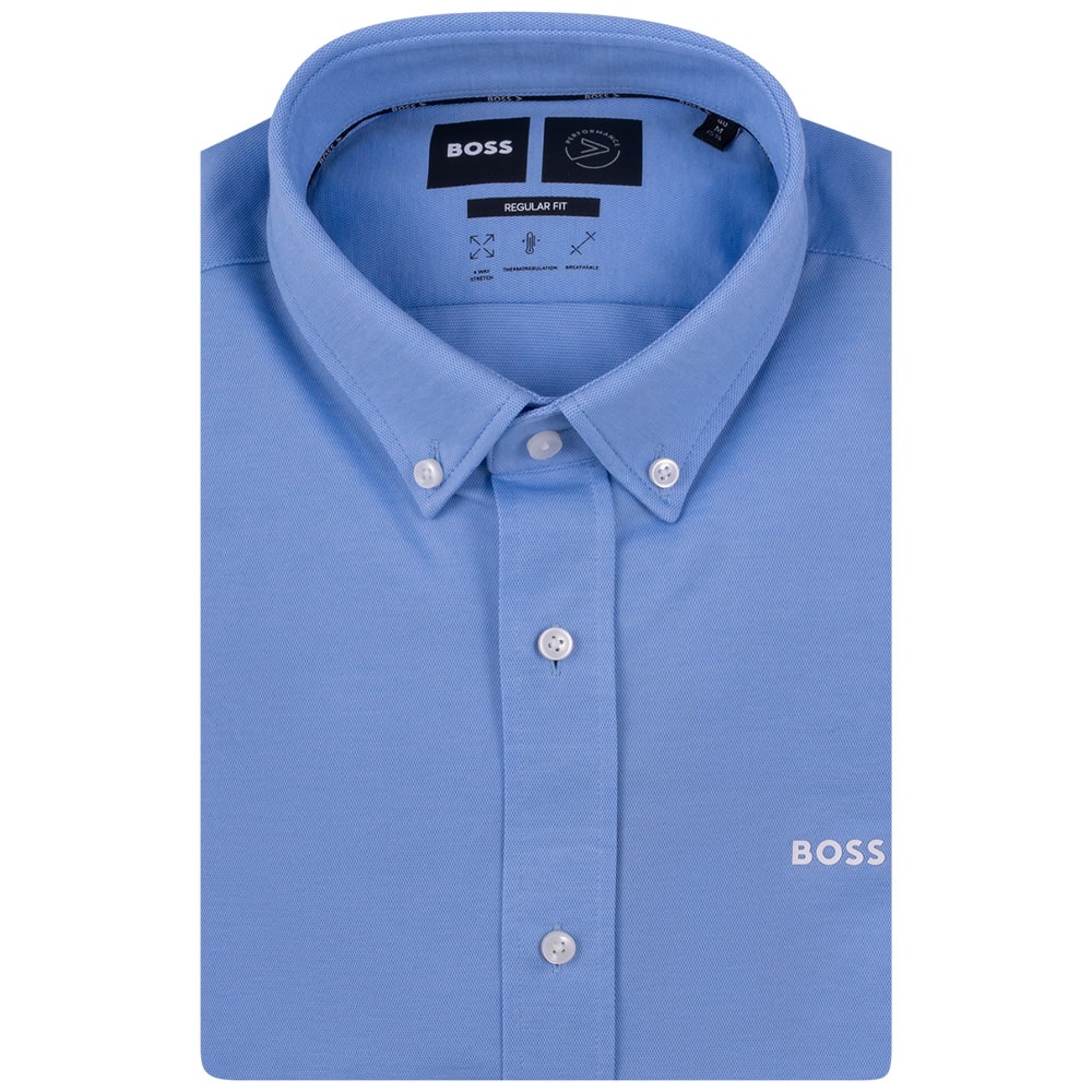 Boss Σιέλ Πουκάμισο Button Down - 50469378