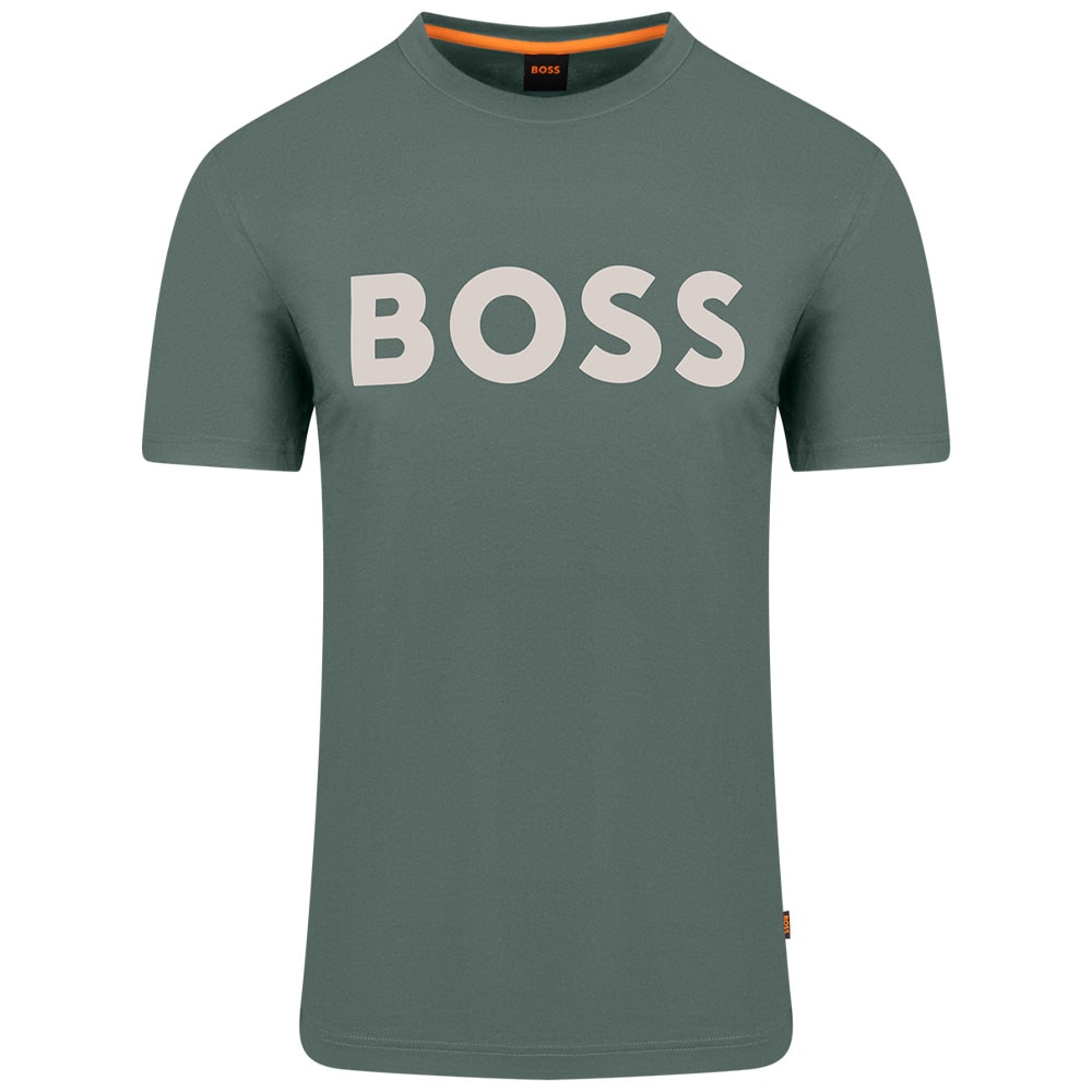 Boss Πράσινο T-shirt Thinking C Neck - 50481923