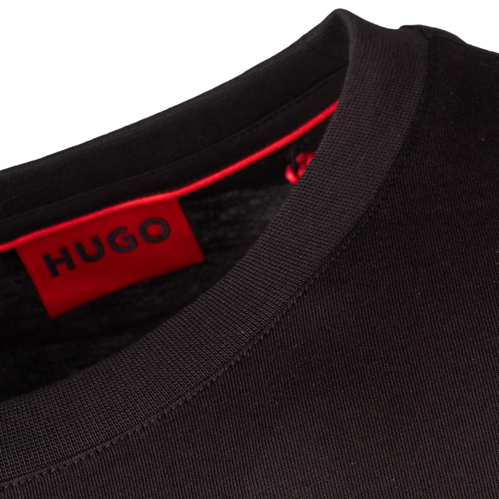 Hugo Μαύρο T-shirt C Neck Domoniti - 50522434