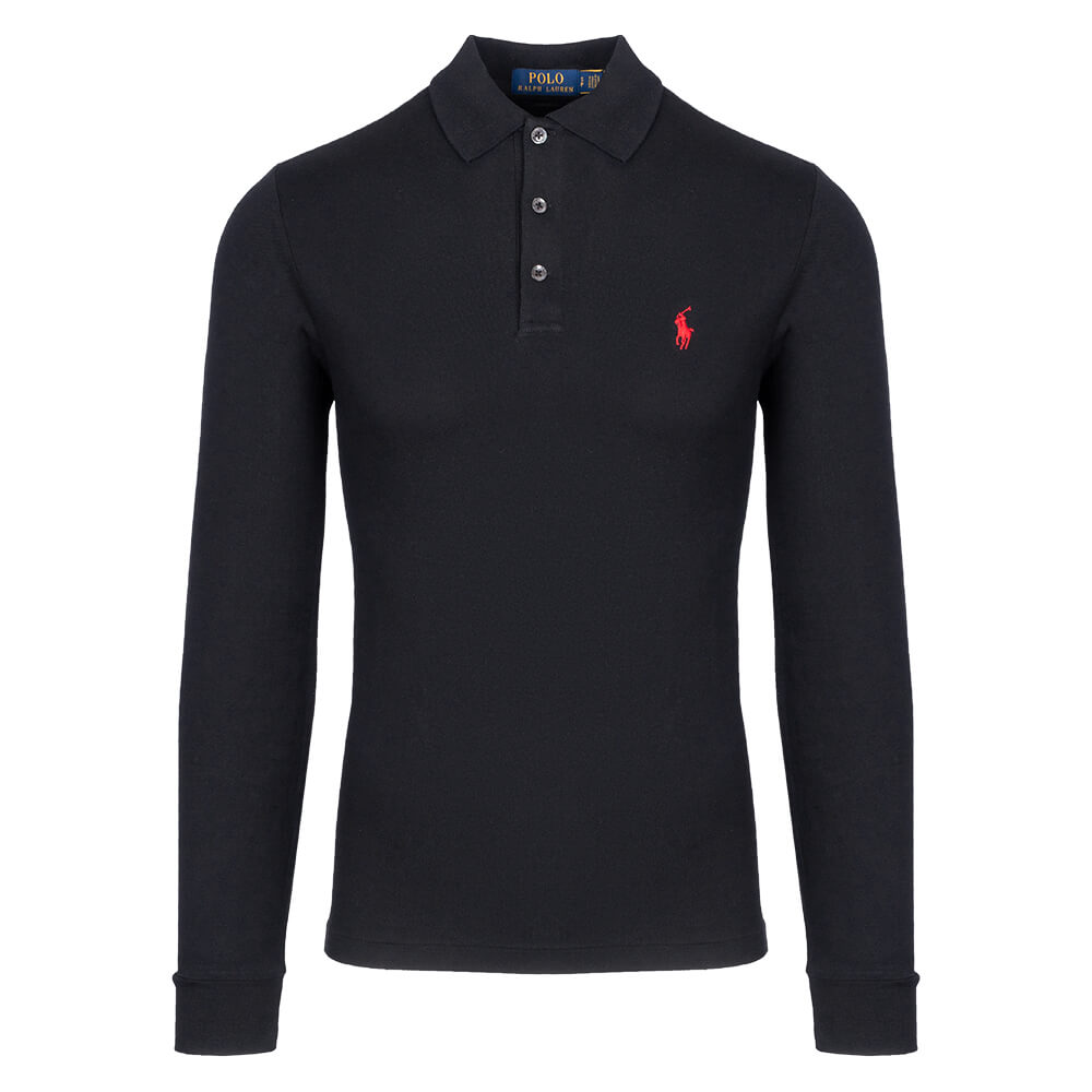 POLO RALPH LAUREN Μπλούζα Polo 100% Cotton 710680790045 Μαύρο