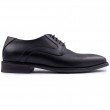 RAYMOND Μαύρα Derby 100% Leather - 722