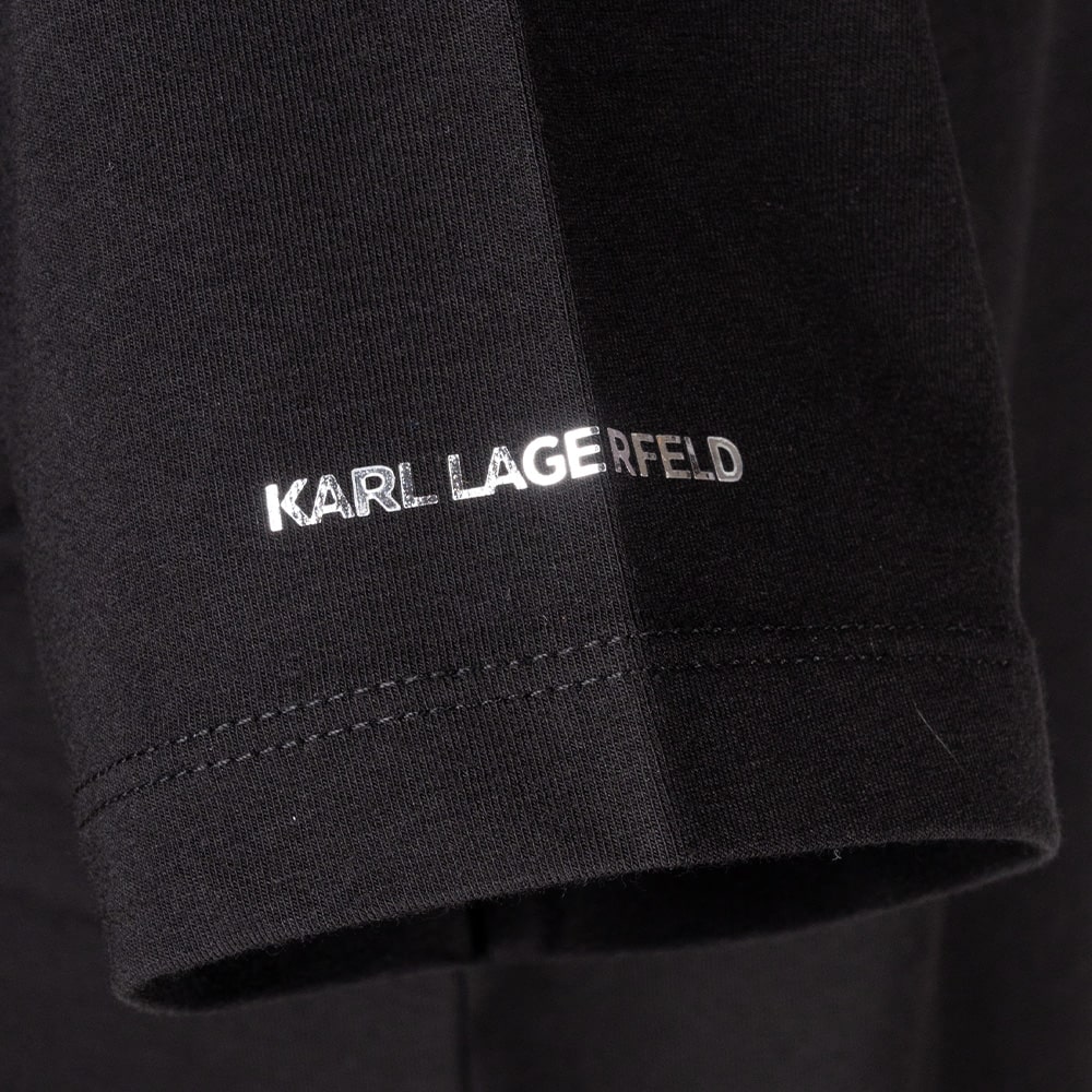 Karl Lagerfeld Μαύρο T-shirt C Neck - 755030 544221