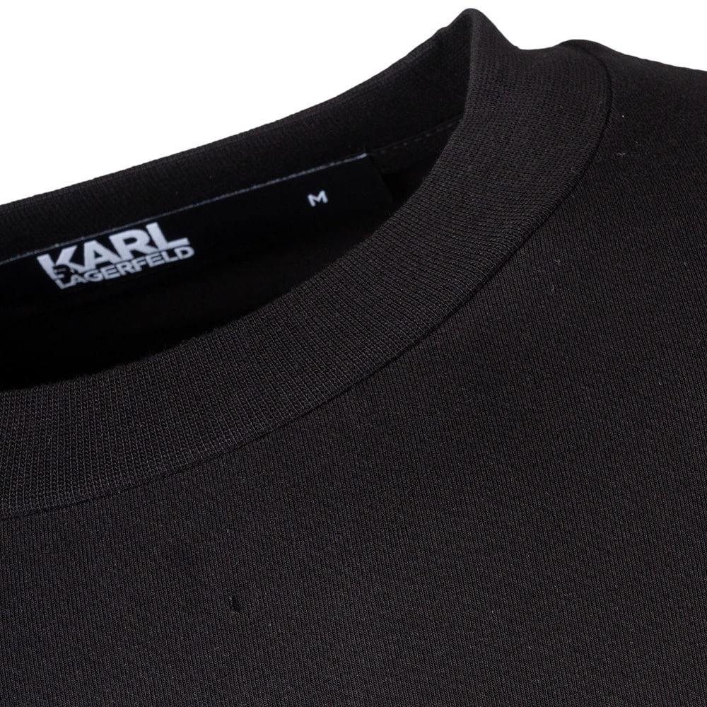 Karl Lagerfeld Μαύρο T-shirt C Neck - 755030 544221