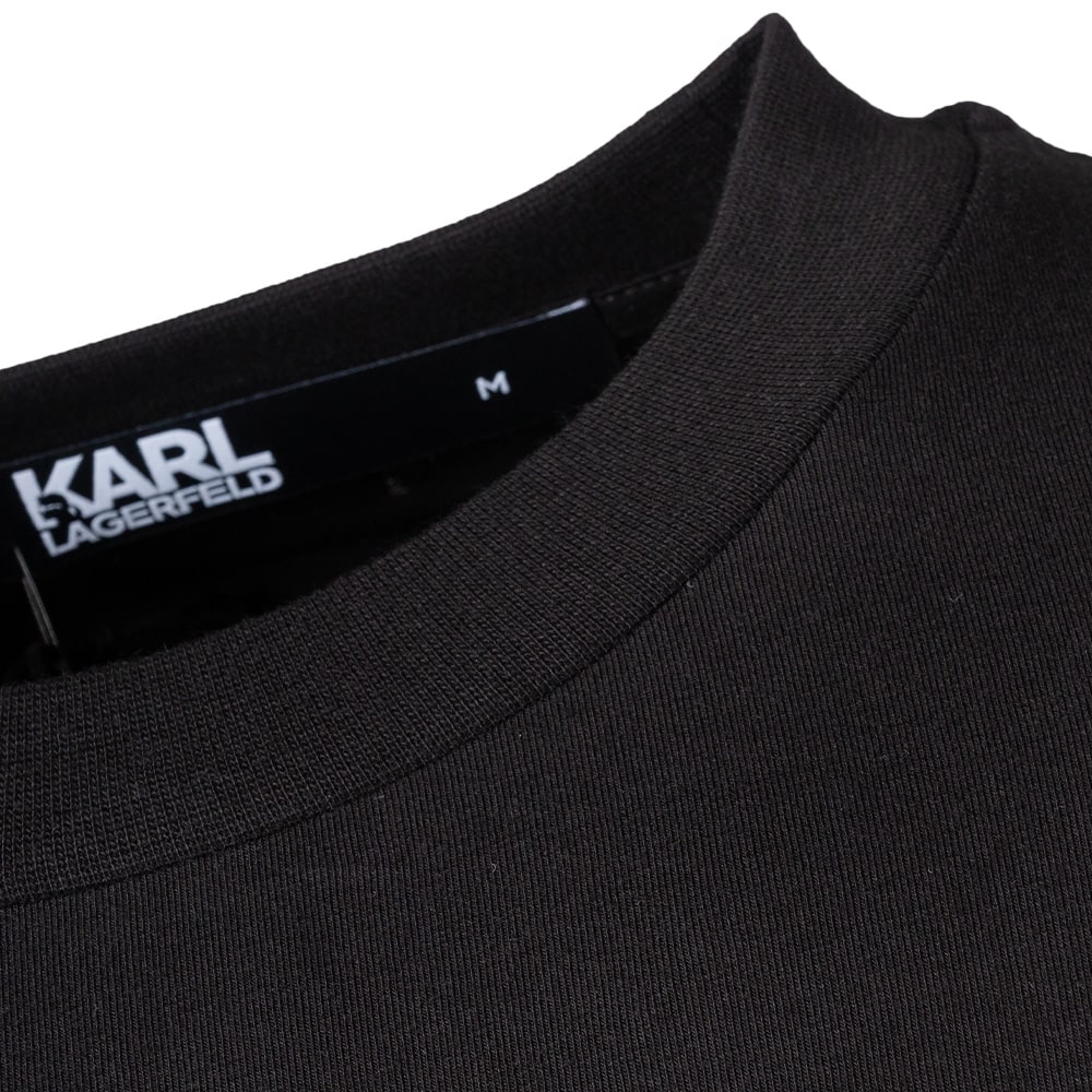 Karl Lagerfeld Μαύρο T-shirt C Neck - 755035 544221