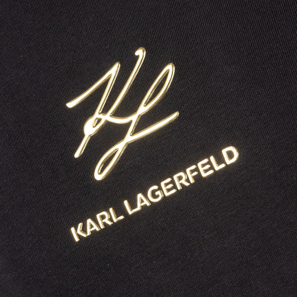 Karl Lagerfeld Μαύρο T-shirt C Neck - 755035 544221