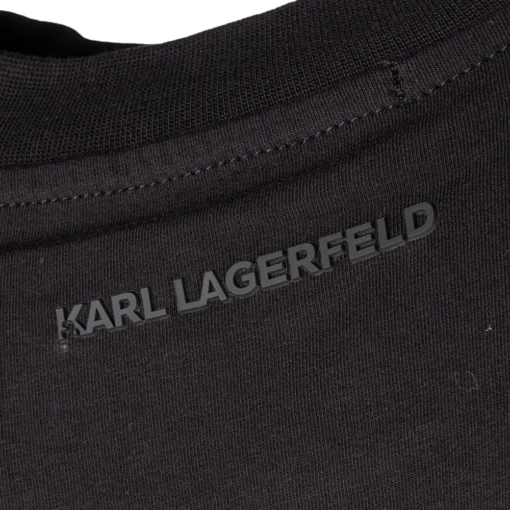 Karl Lagerfeld Μαύρο T-shirt C Neck - 755036 544221