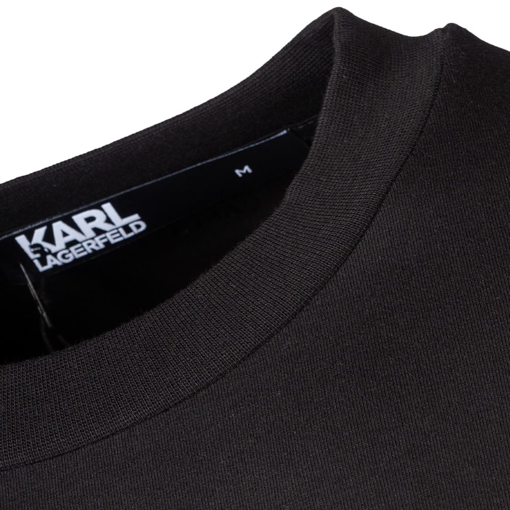 Karl Lagerfeld Μαύρο T-shirt C Neck - 755036 544221