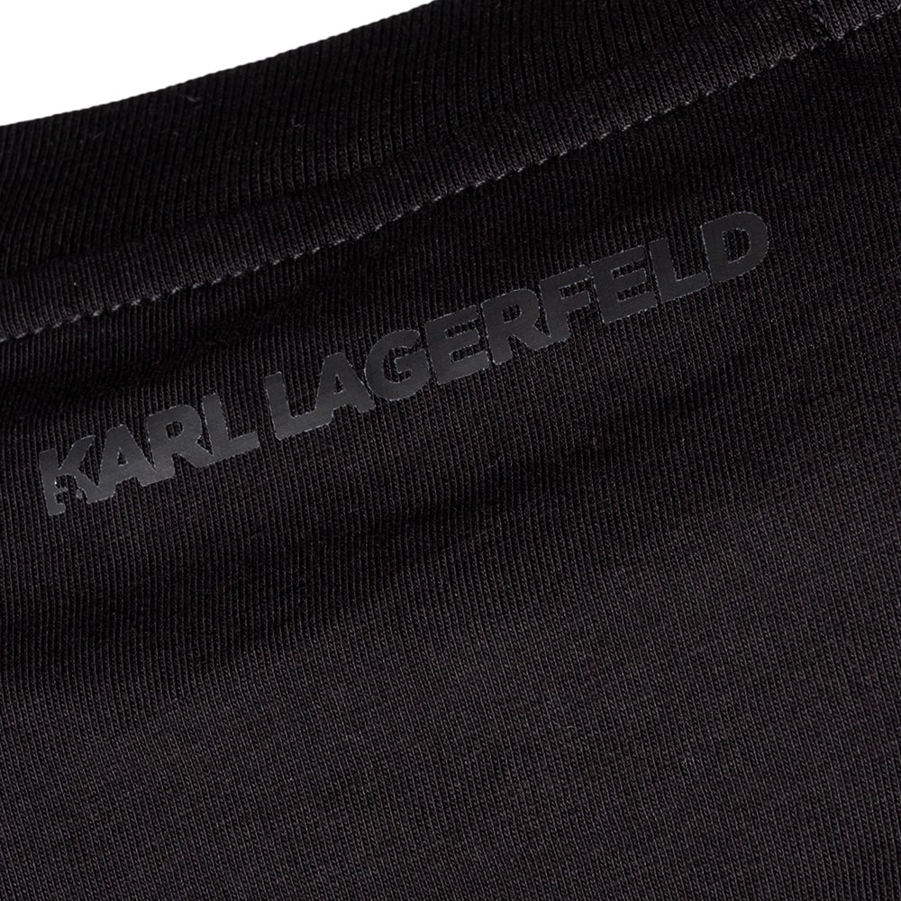 Karl Lagerfeld Μαύρο T-shirt C Neck - 755065 544242