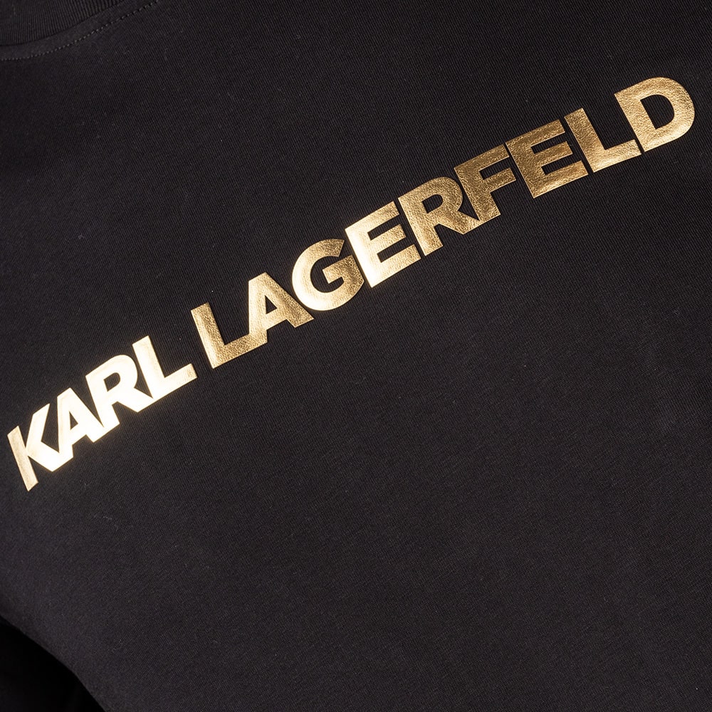 Karl Lagerfeld Μαύρο T-shirt C Neck - 755065 544242