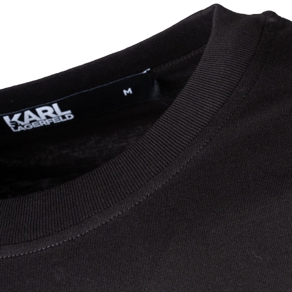 Karl Lagerfeld Μαύρο T-shirt C Neck - 755066 544242