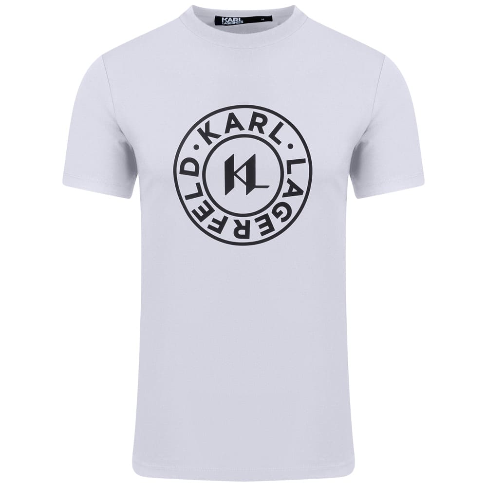 Karl Lagerfeld Λευκό T-shirt C Neck - 755080 543221