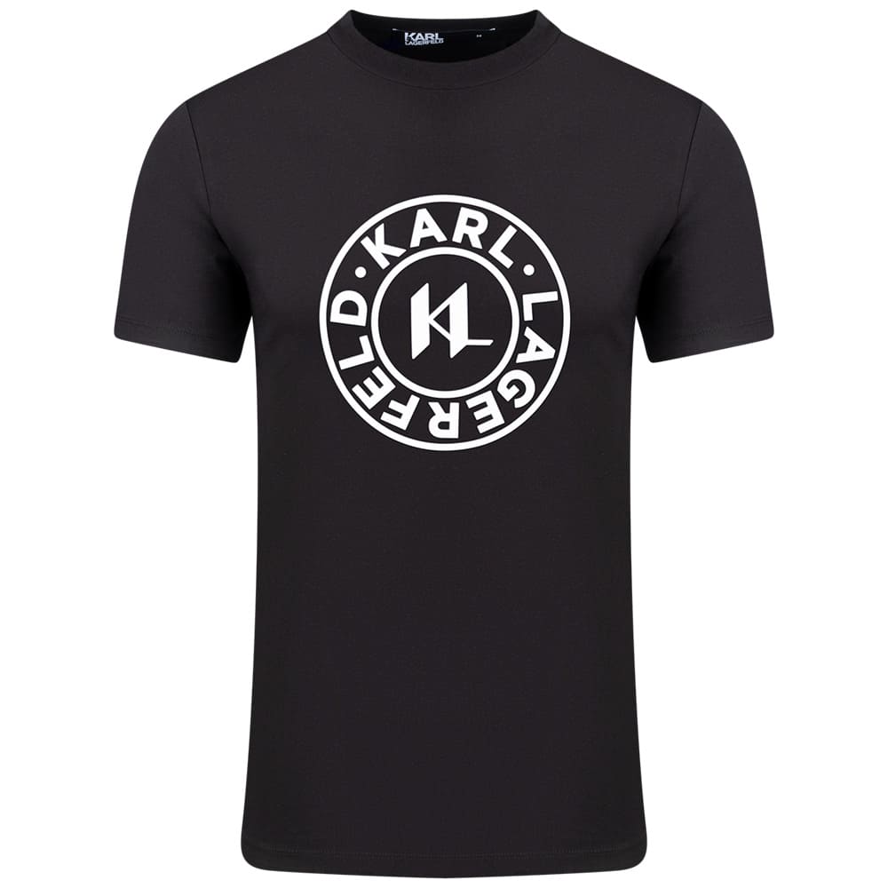 Karl Lagerfeld Μαύρο T-shirt C Neck - 755080 543221