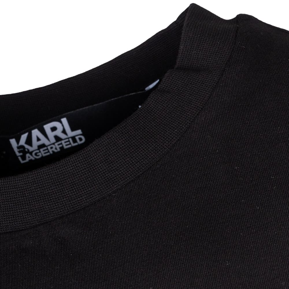 Karl Lagerfeld Μαύρο T-shirt C Neck - 755085 543221