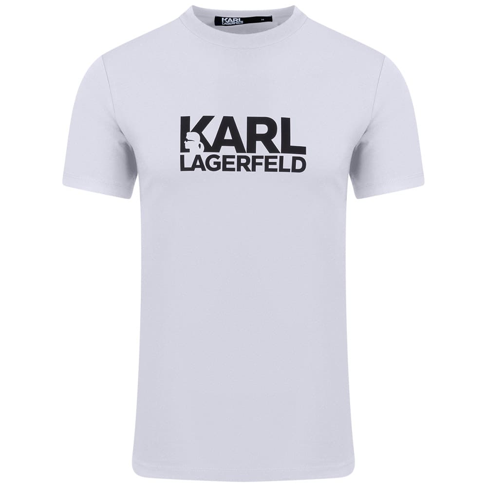 Karl Lagerfeld Λευκό T-shirt C Neck - 755087 543235