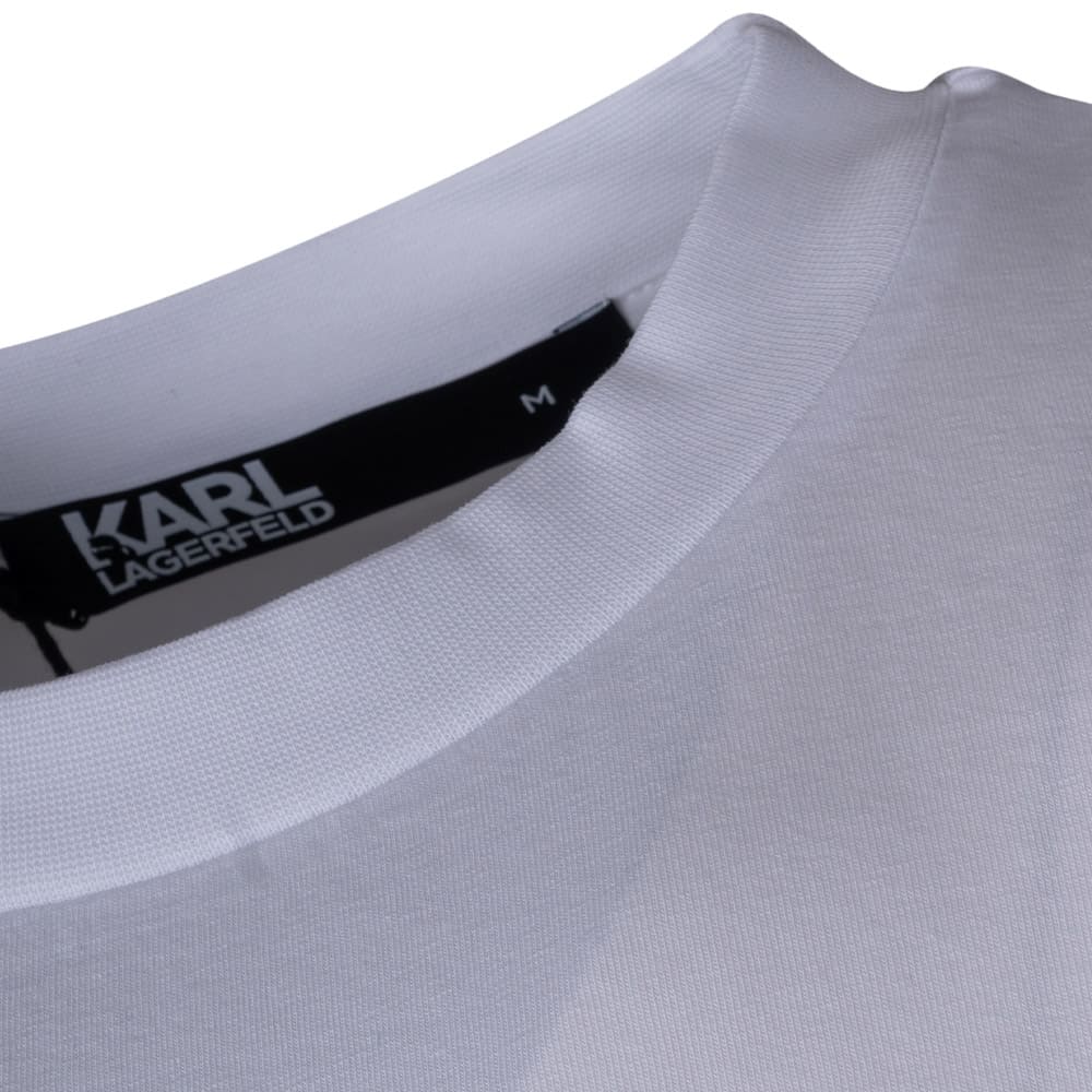 Karl Lagerfeld Λευκό T-shirt C Neck - 755087 543235