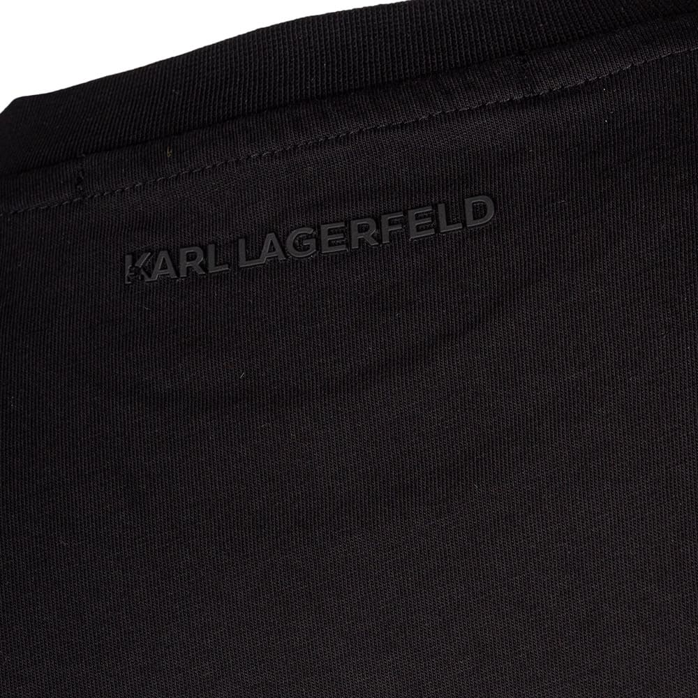 Karl Lagerfeld Μαύρο T-shirt C Neck - 755401 543225