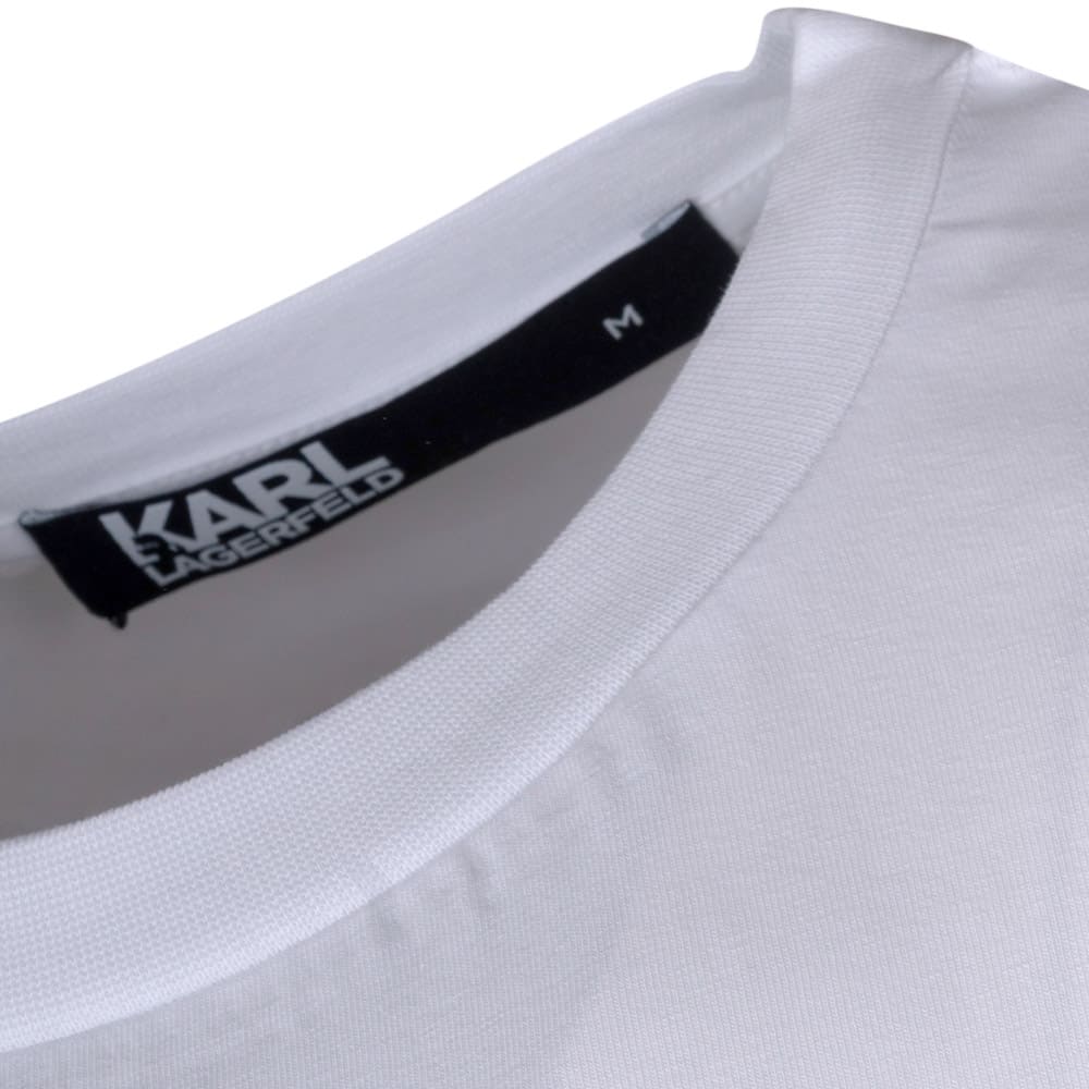 Karl Lagerfeld Λευκό T-shirt C Neck - 755402 543221