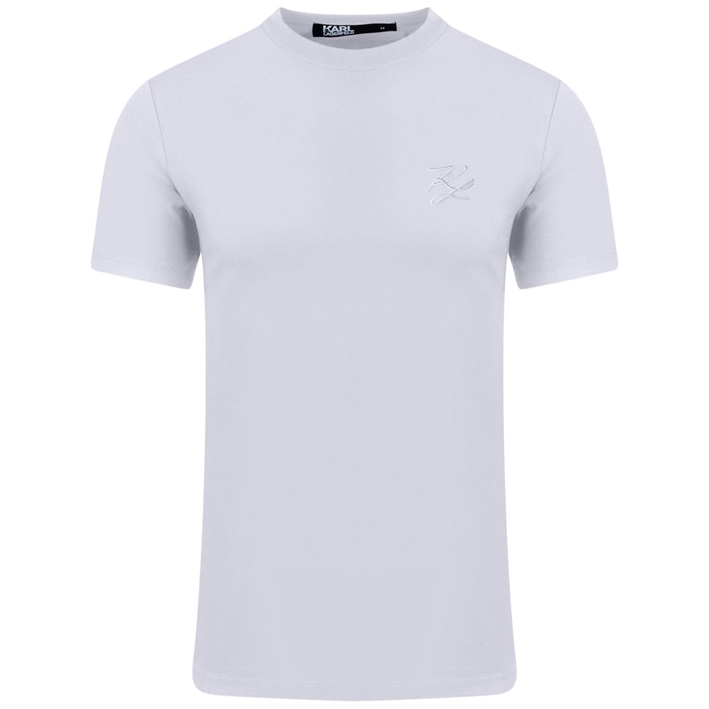 Karl Lagerfeld Λευκό T-shirt C neck - 755403 543221