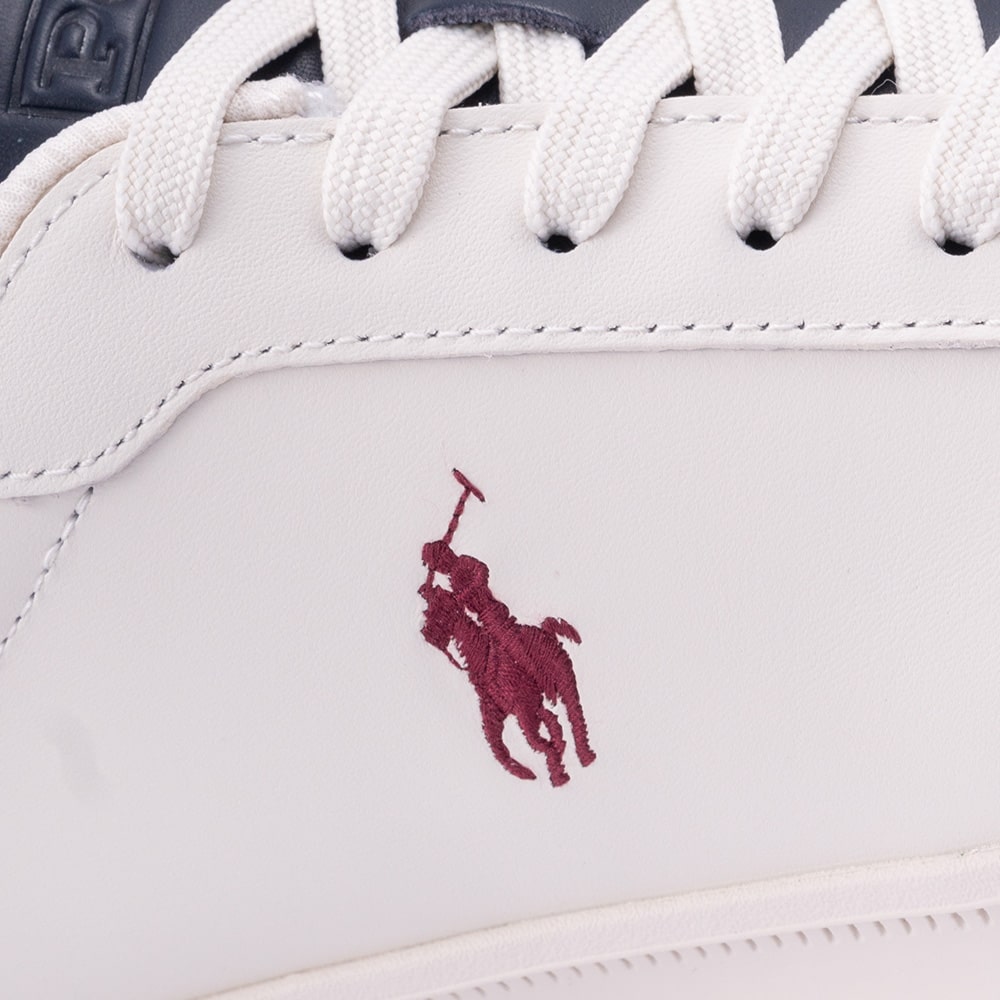 Polo Ralph Lauren Λευκά Sneakers 100% Leather - 809949791003