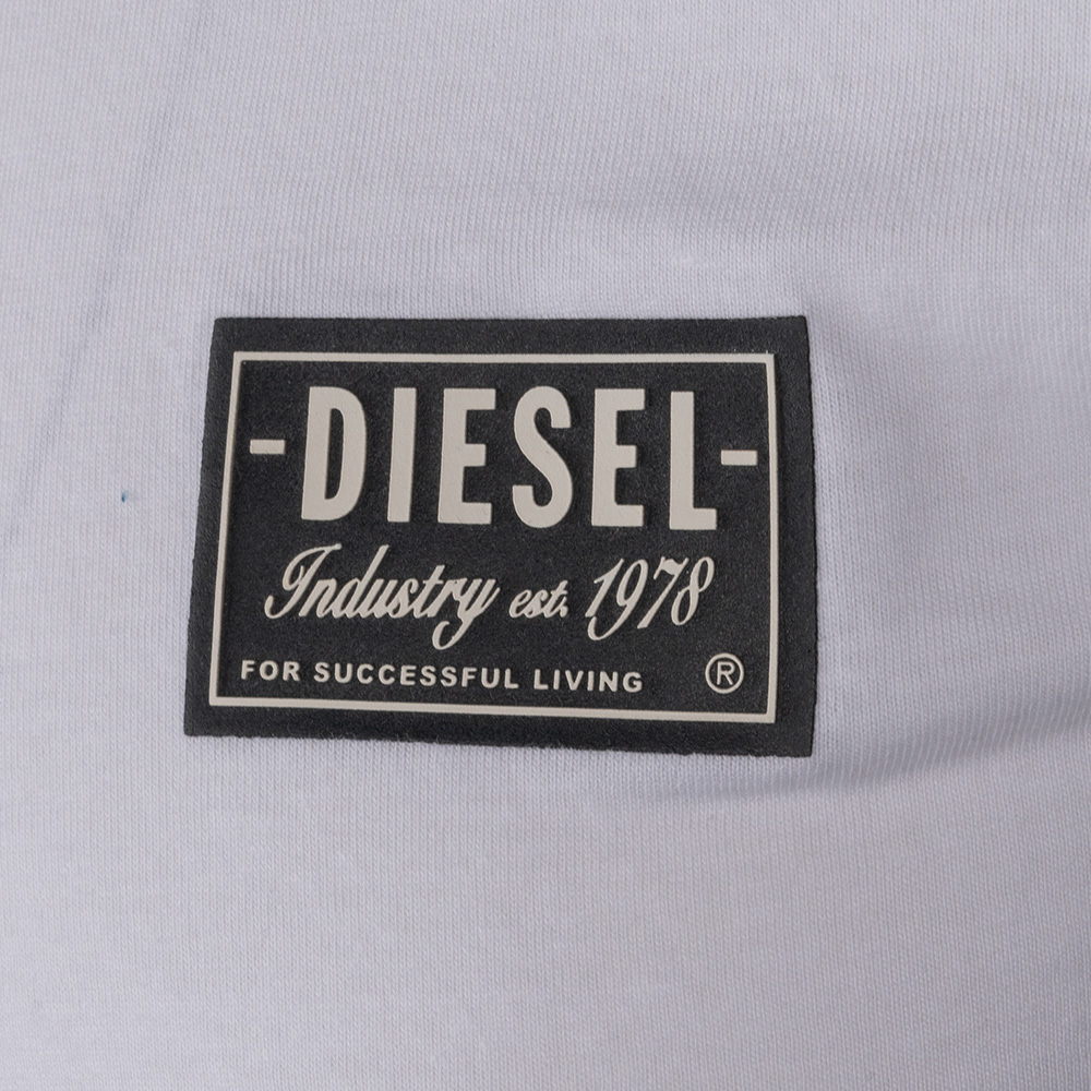 Diesel Λευκό T-shirt T-DIEGOR-SP - A089560GRAI