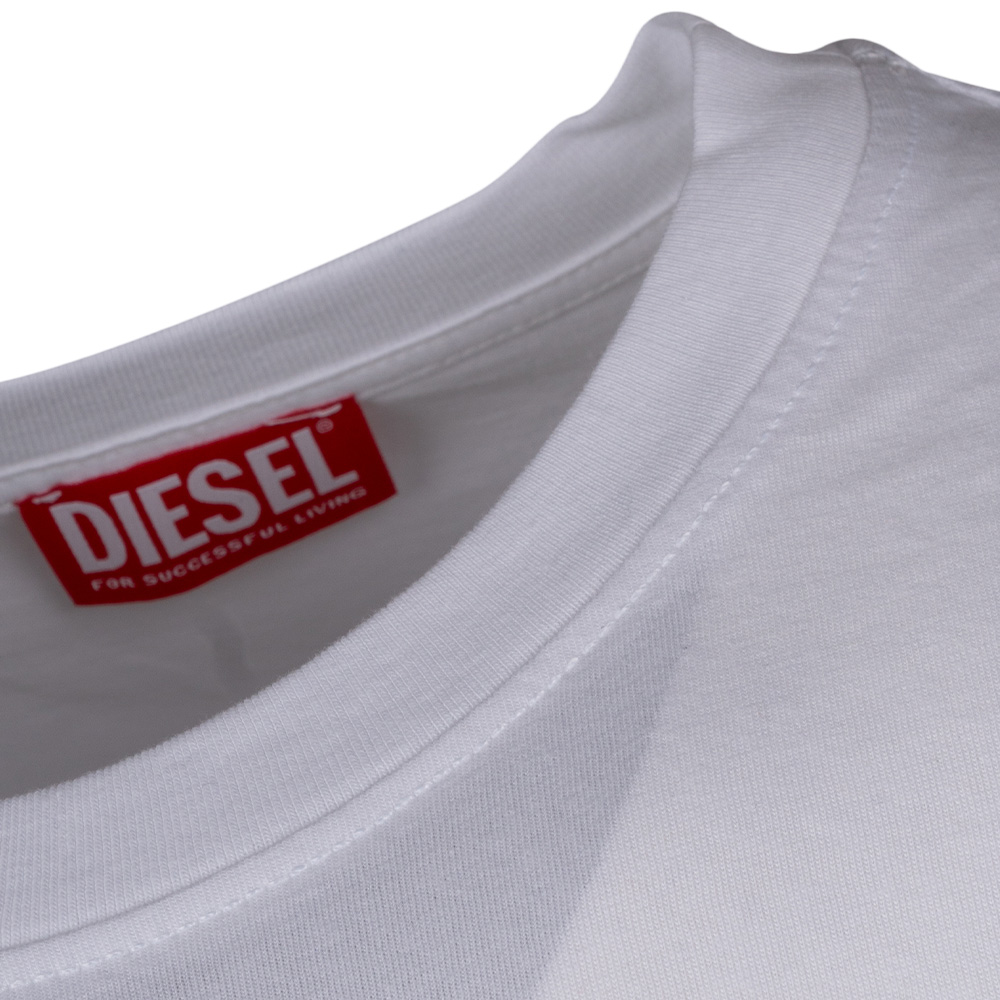 Diesel Λευκό T-shirt T-DIEGOR-SP - A089560GRAI