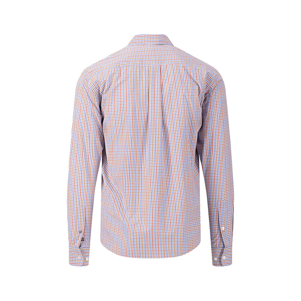 Fynch-Hatton Κόκκινο/Μπλε Καρό Πουκάμισο Button Down - 1413  5030