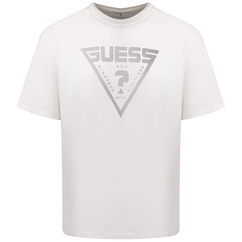 GUESS Εκρού T-shirt C Neck - GU0APZ4YI00I3Z140000