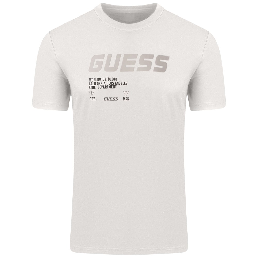 GUESS Εκρού T-shirt C Neck - GU0APZ4YI13I3Z140000