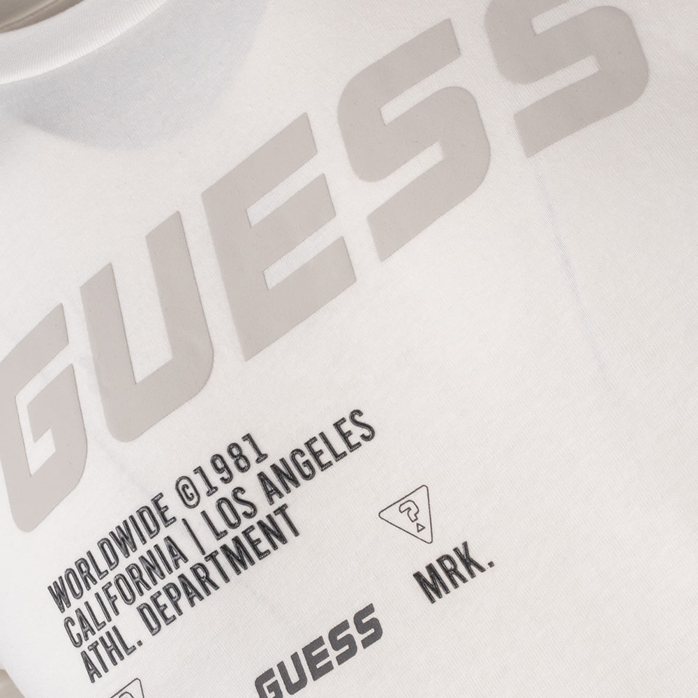 GUESS Εκρού T-shirt C Neck - GU0APZ4YI13I3Z140000