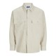 Jack and Jones Εκρού Πουκάμισο Overshirt - 12260877