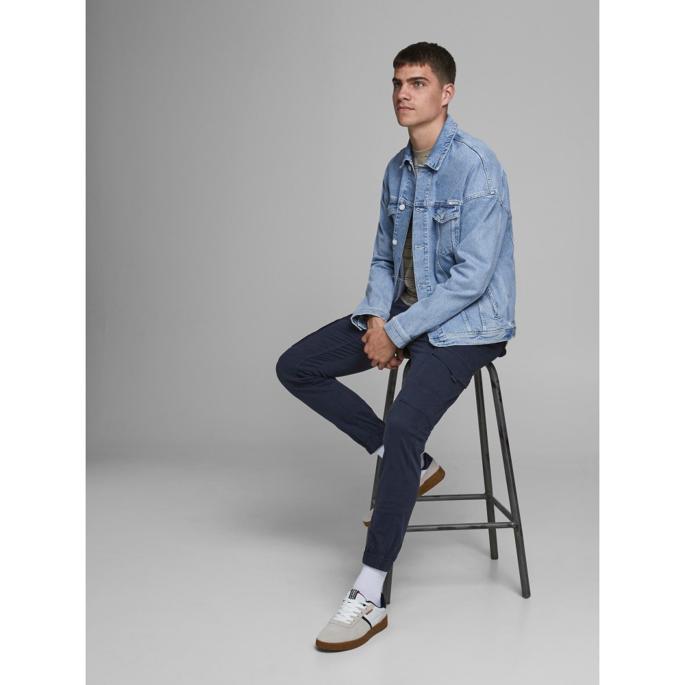 JACK & JONES Μπλε Παντελόνι Cargo - 12169582