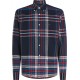 Tommy Hilfiger Μπλε Καρό Πουκάμισο Button Down - MW0MW33313