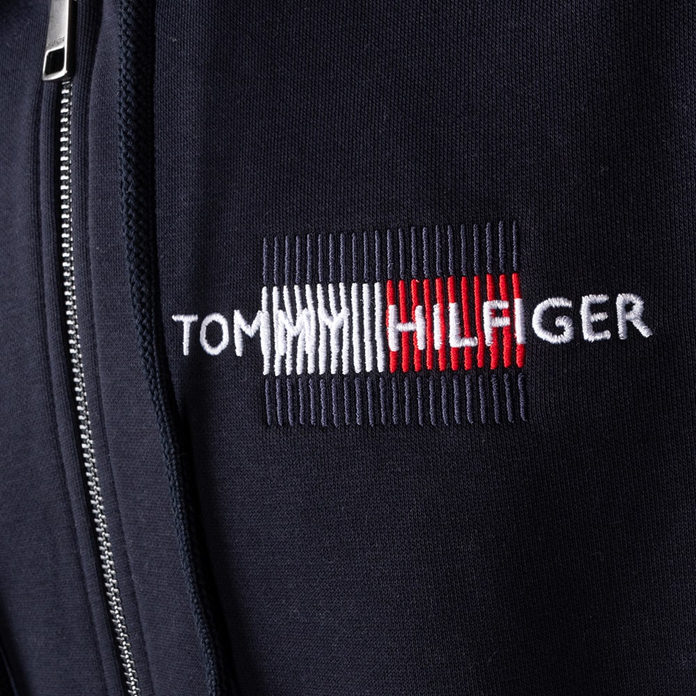 Tommy Hilfiger Μπλε Ζακέτα Hoodie - MW0MW35540