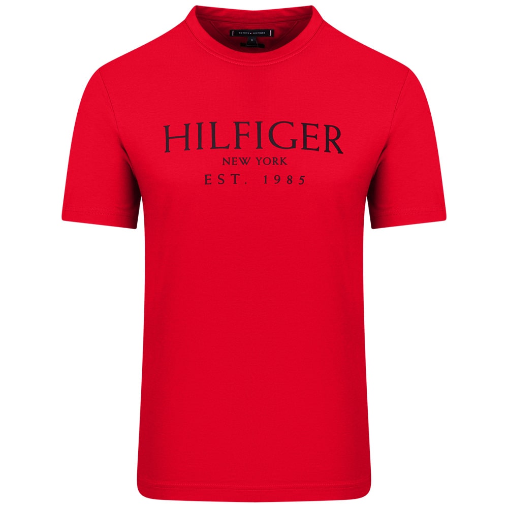 Tommy Hilfiger Κόκκινο T-shirt C Neck - MW0MW36499