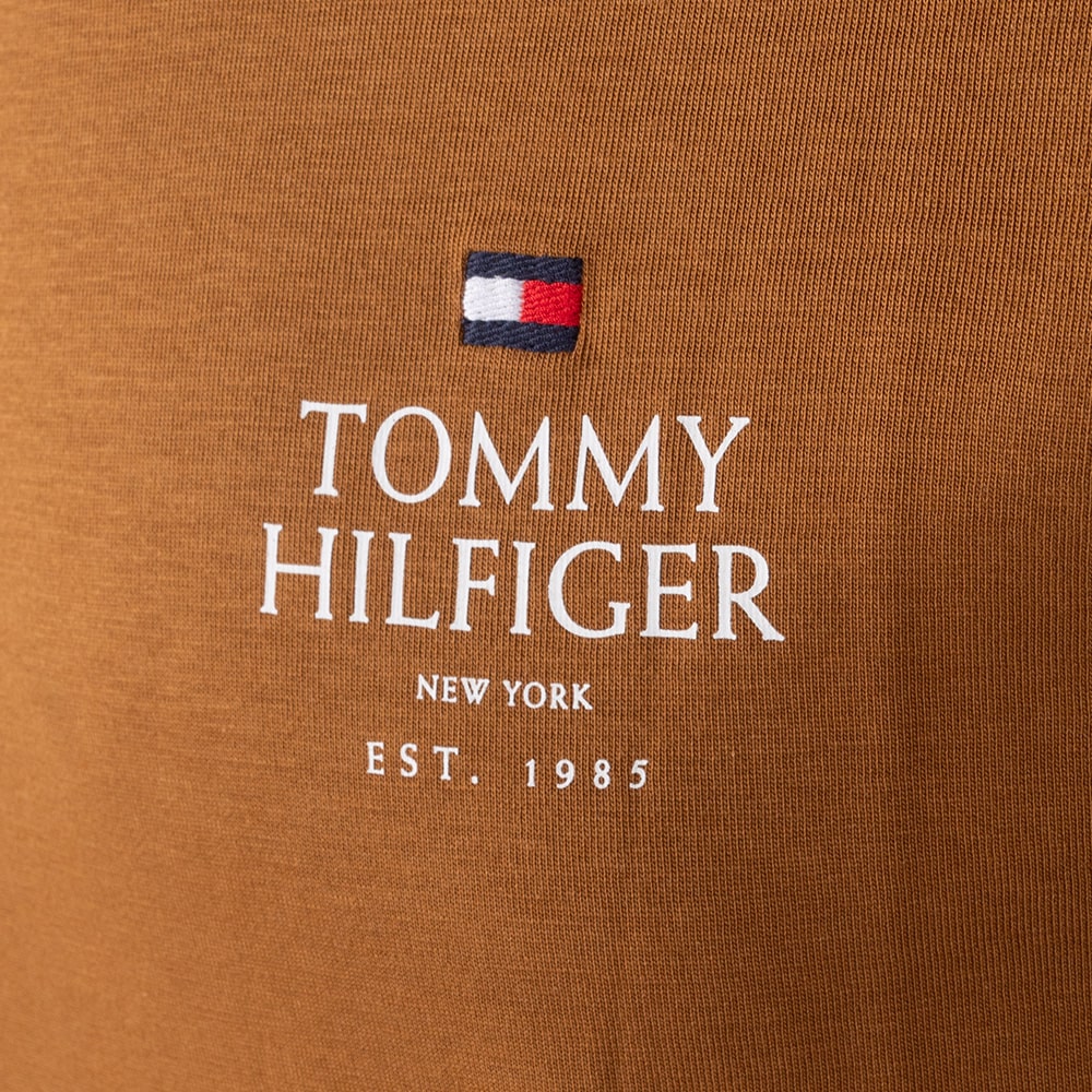 Tommy Hilfiger Καφέ T-shirt C Neck - MW0MW36500