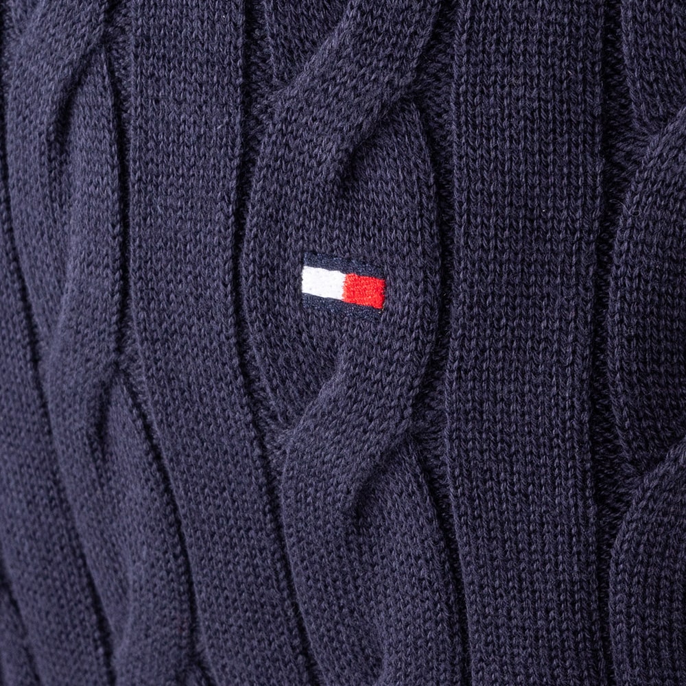 Tommy Hilfiger Μπλε Πλεκτό Half Zip - MW0MW36532