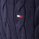 Tommy Hilfiger Μπλε Πλεκτό Half Zip - MW0MW36532