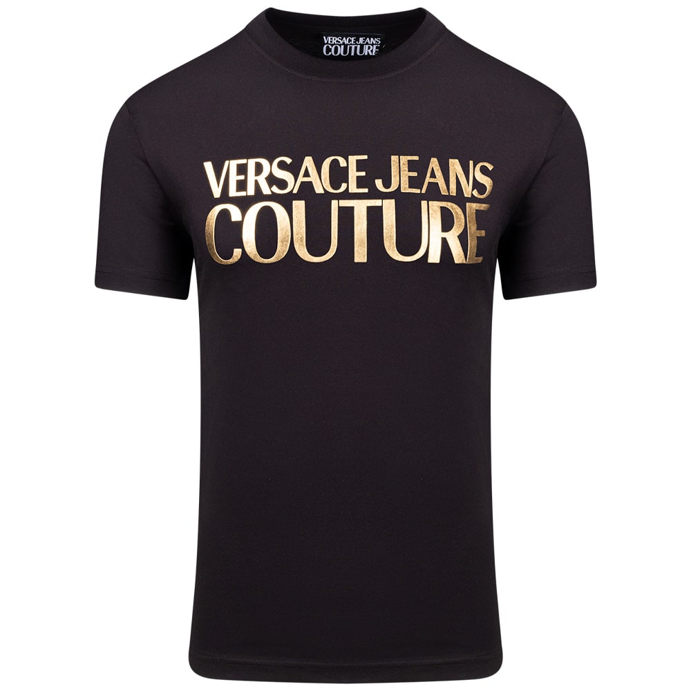 Versace Jeans Couture Μαύρο T-shirt C Neck - VJ0AP77GAHT05CJ00T00