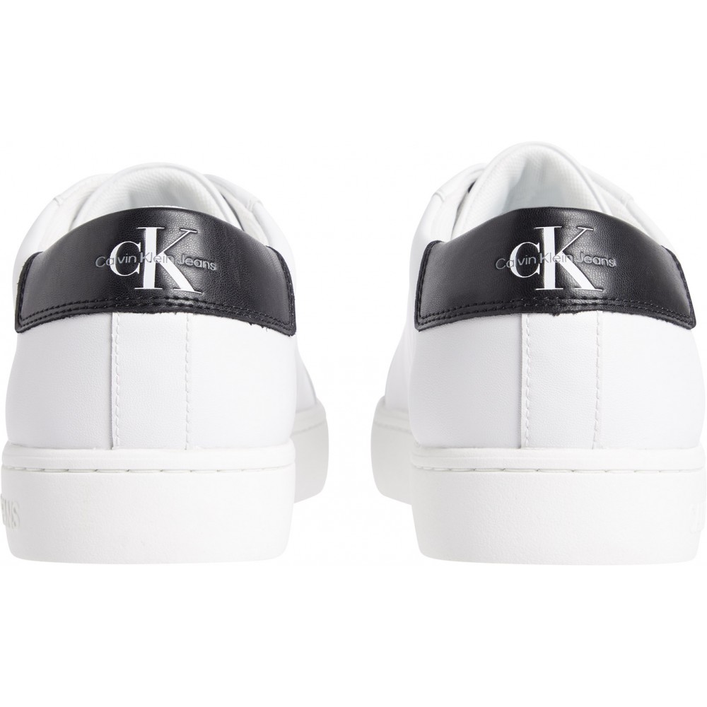 Calvin Klein Λευκά Sneakers 100% Leather - YM0YM00491 