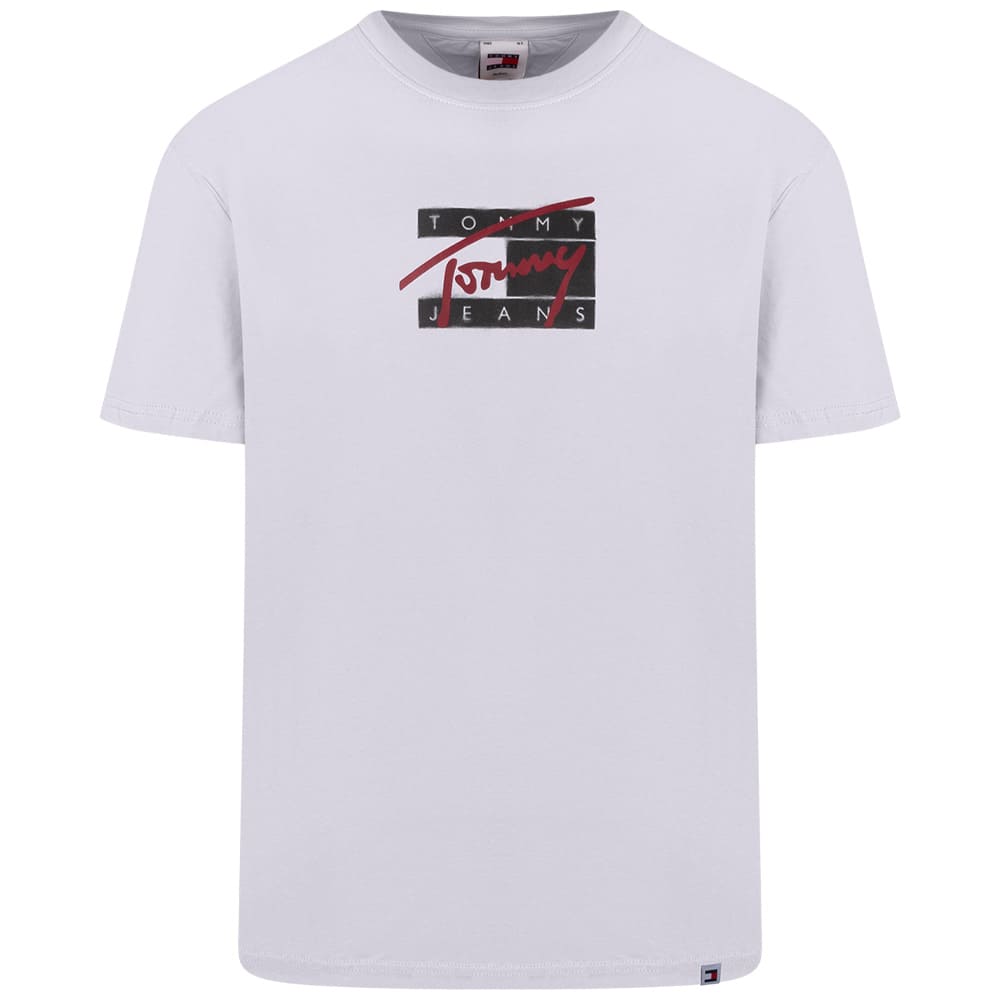 Tommy Jeans Λευκό T-shirt C Neck - DM0DM18528