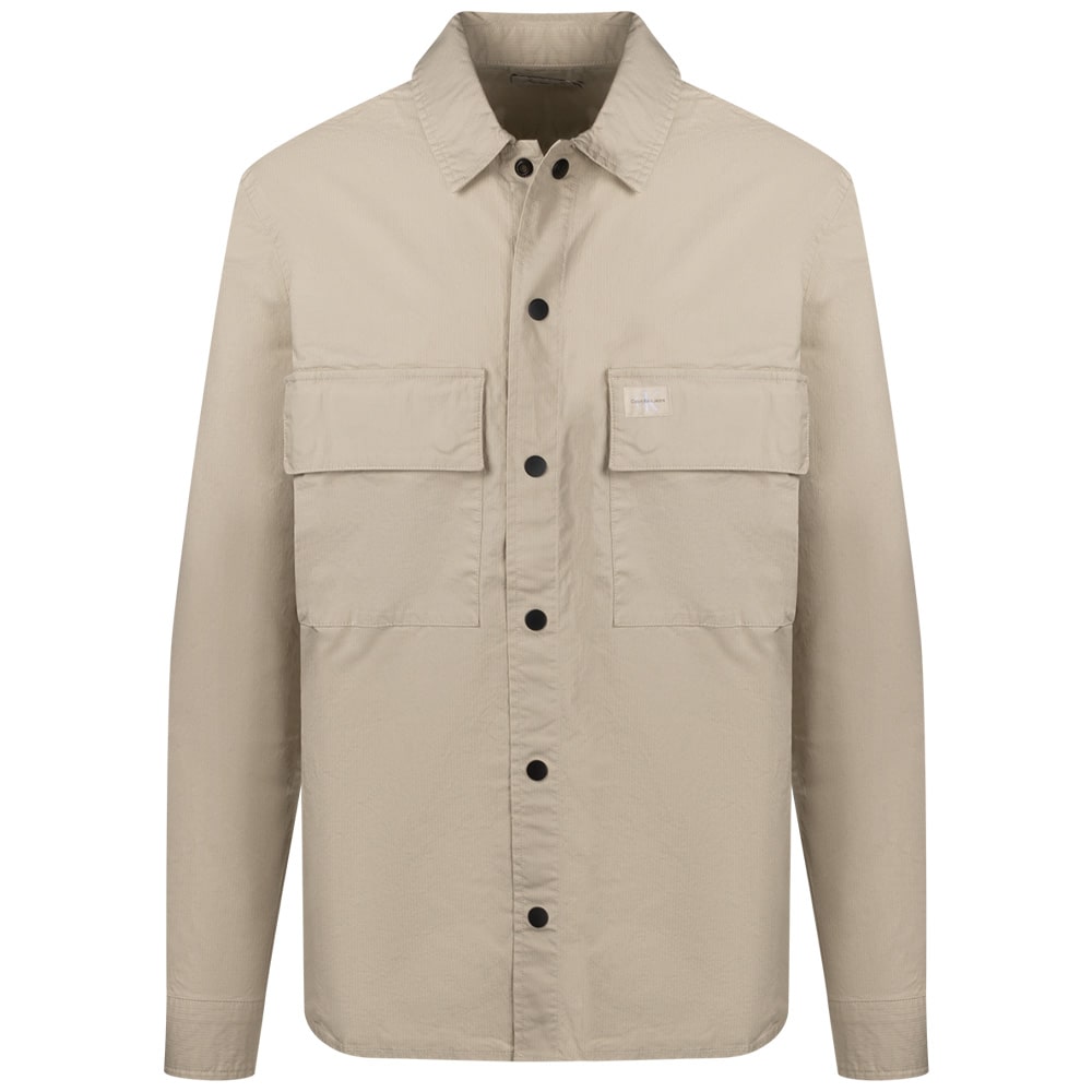 Calvin Klein Εκρού Πουκάμισο Overshirt - J30J326970