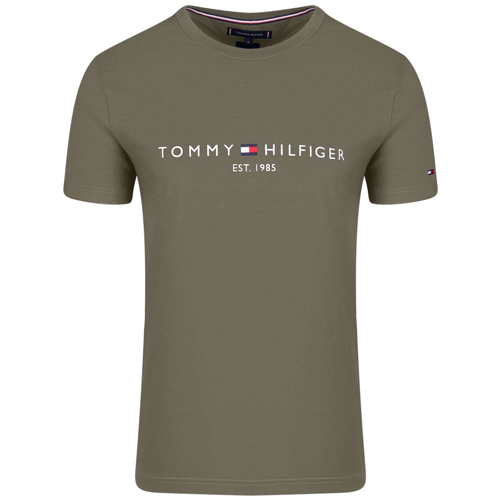 Tommy Hilfiger Χακί T-shirt C Neck - MW0MW11797