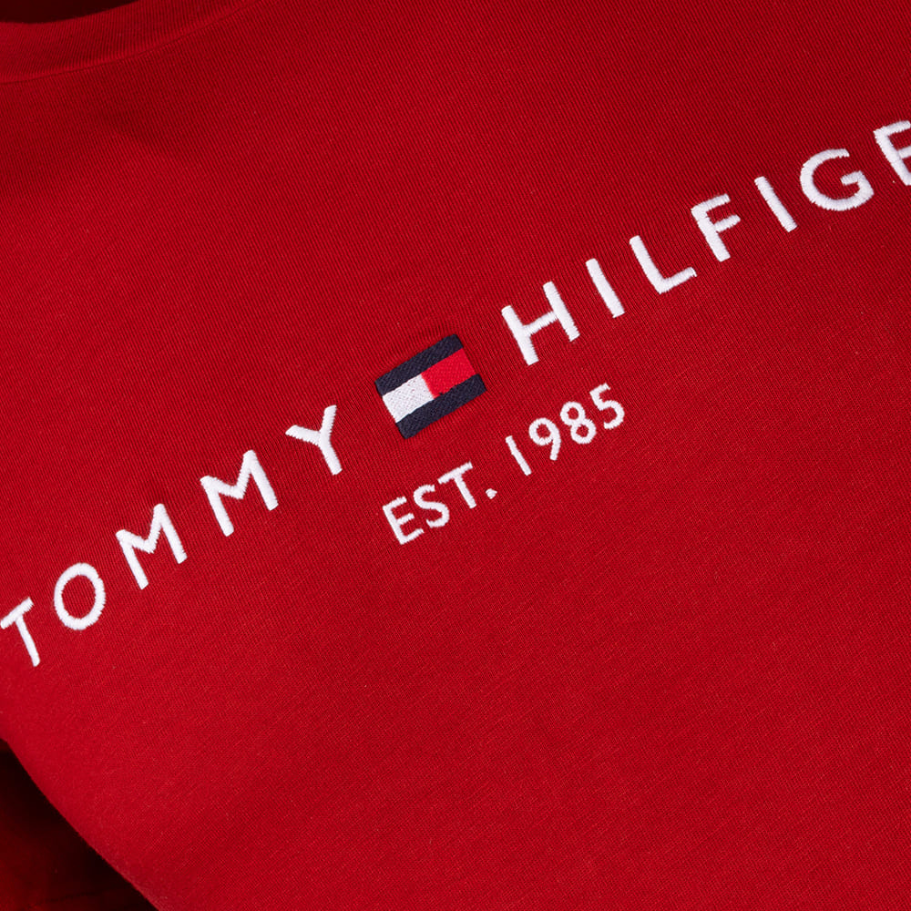 Tommy Hilfiger Κόκκινο T-shirt C Neck - MW0MW11797