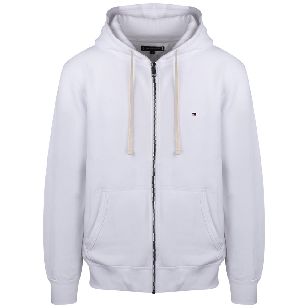 Tommy Hilfiger Λευκή Ζακέτα Hoodie - MW0MW37234