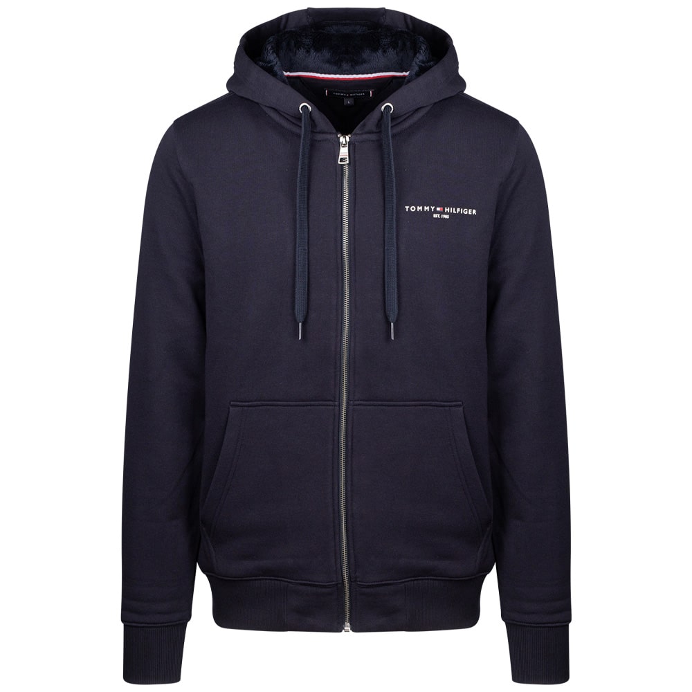 Tommy Hilfiger Μπλε Ζακέτα Hoodie - MW0MW37245